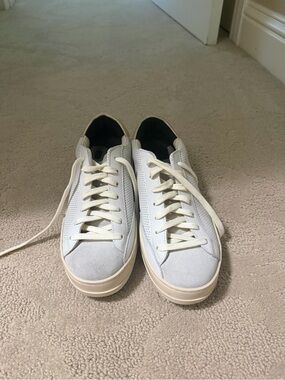 Women’s P448 Casual Low-Top Sneakers in Off-White